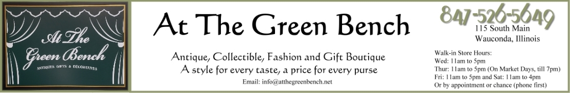 Antiques & Collectibles  - At The Green Bench Boutique